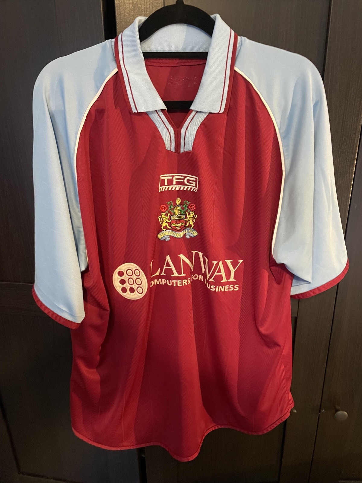 BURNLEY FC  2002/2003 HOME  SHIRT TFG Sports Size XL for sale on Ebay