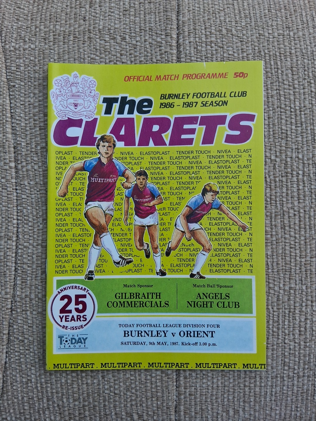 Burnley v Leyton Orient   9th May 1987   