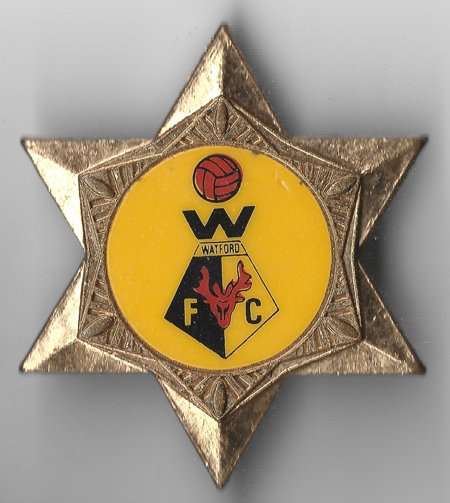 Vintage Watford Enamel Football Insert Badge for sale on Ebay