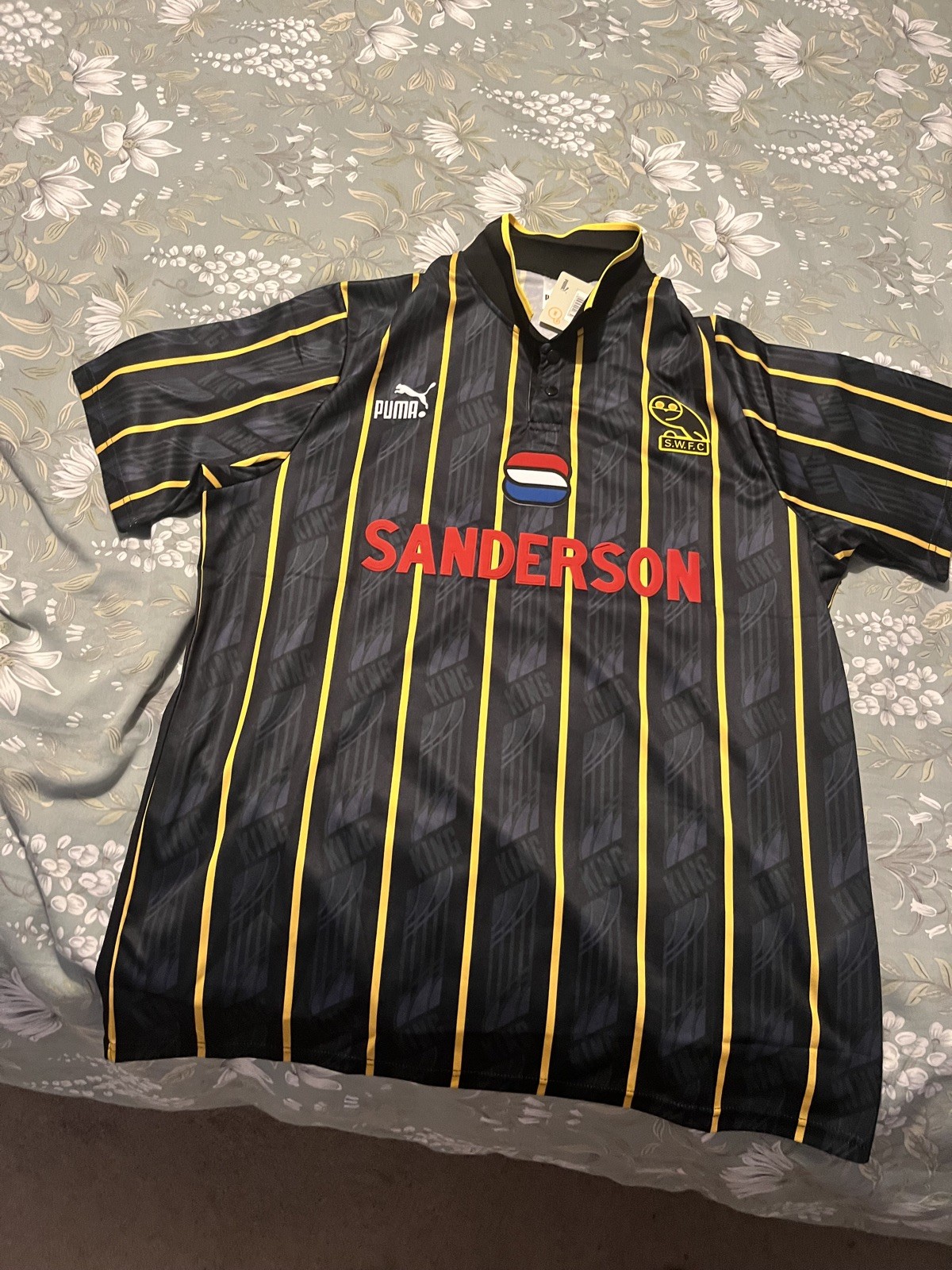 Sheffield Wednesday 93/95 PUMA Away Shirt Size XXL fits XL + superdry T shirt  for sale on Ebay
