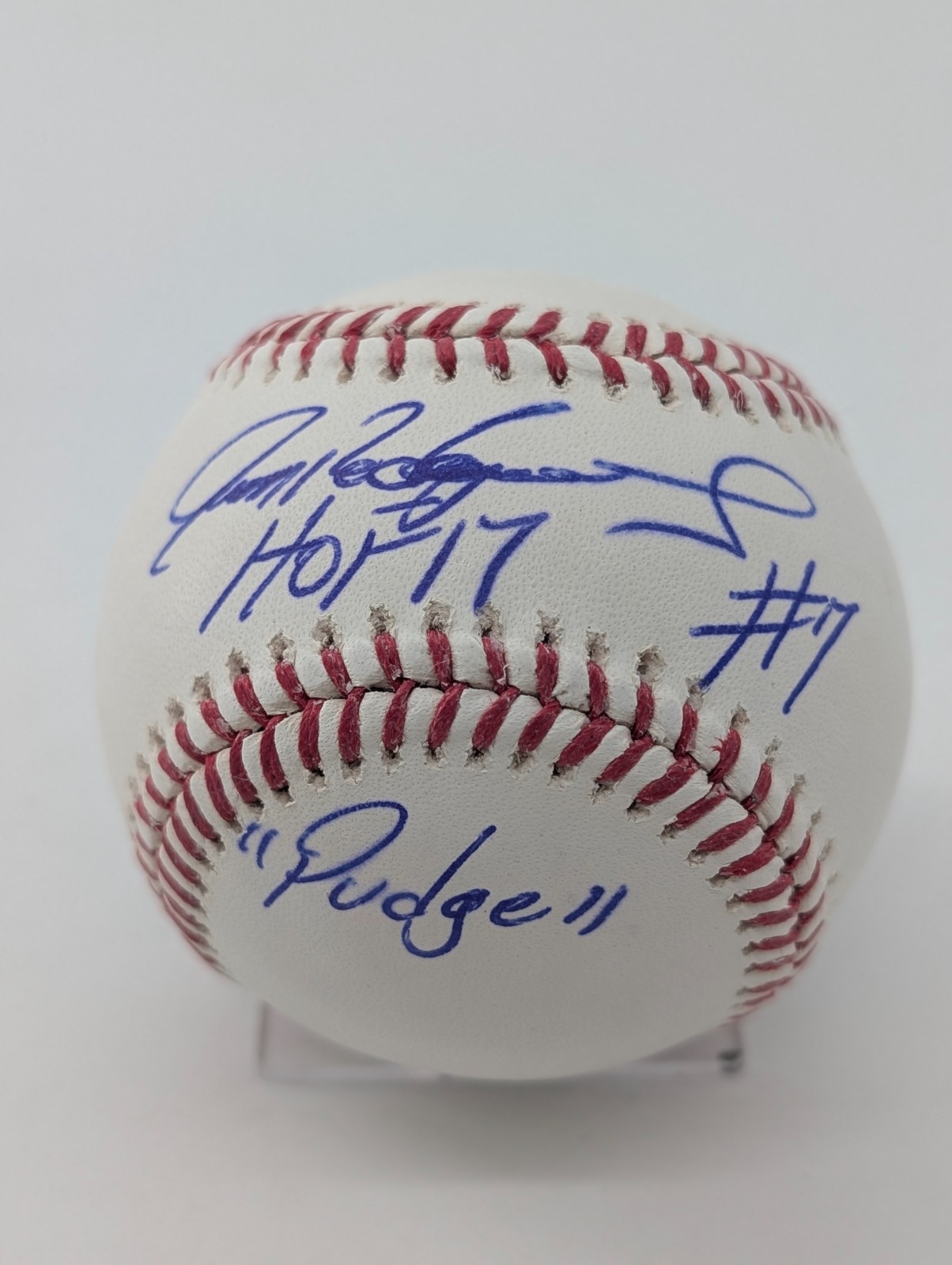 Ivan Rodriguez HOF Rangers Signed 