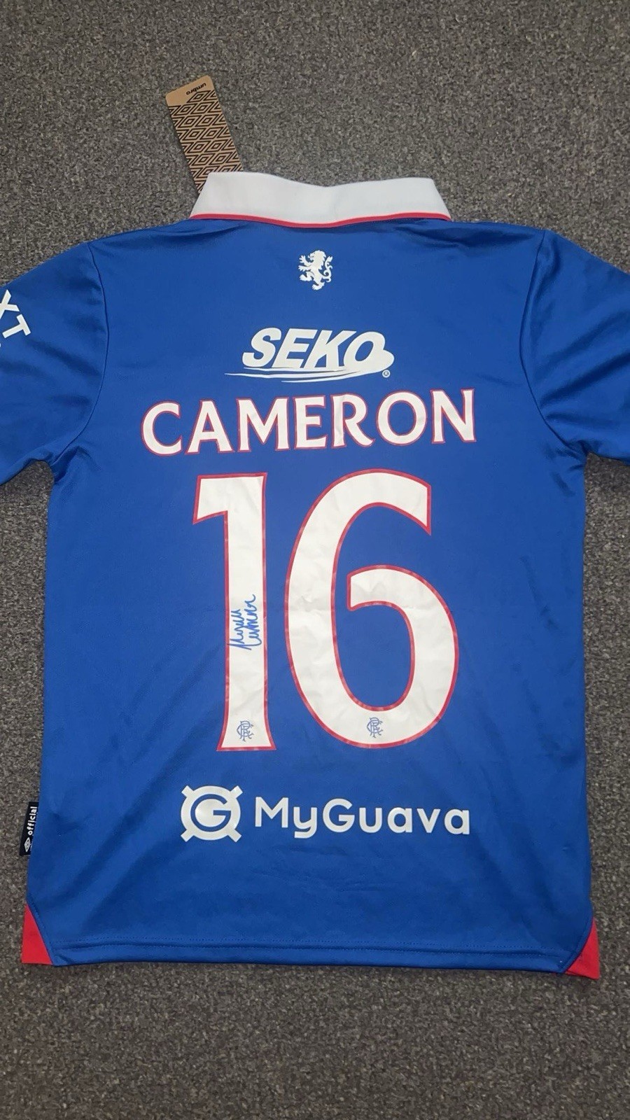 Signe Lyall Cameron Rangers Fc Football Home Shirt With Photo Proof for sale on Ebay