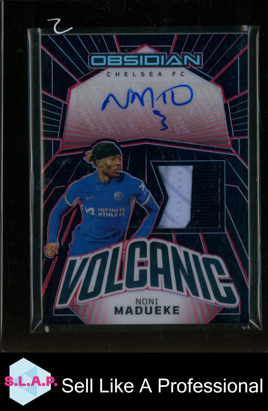 NONI MADUEKE 1/1 AUTO PATCH PANINI OBSIDIAN VOLCANIC CHELSEA FC 2024 ENGLISH for sale on Ebay