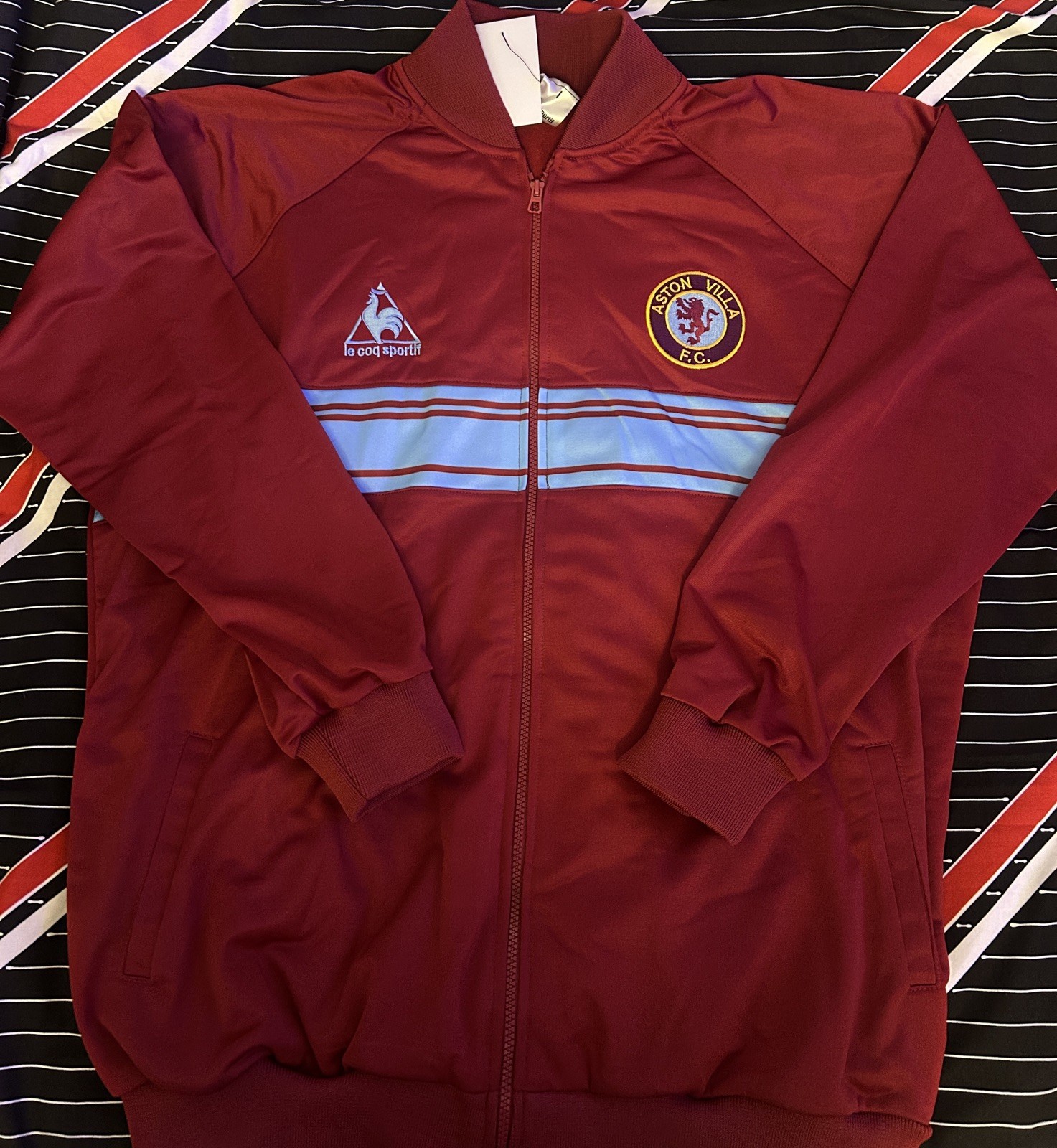 Aston Villa 1982 Track top jacket XXXXL 4XL BNWT for sale on Ebay