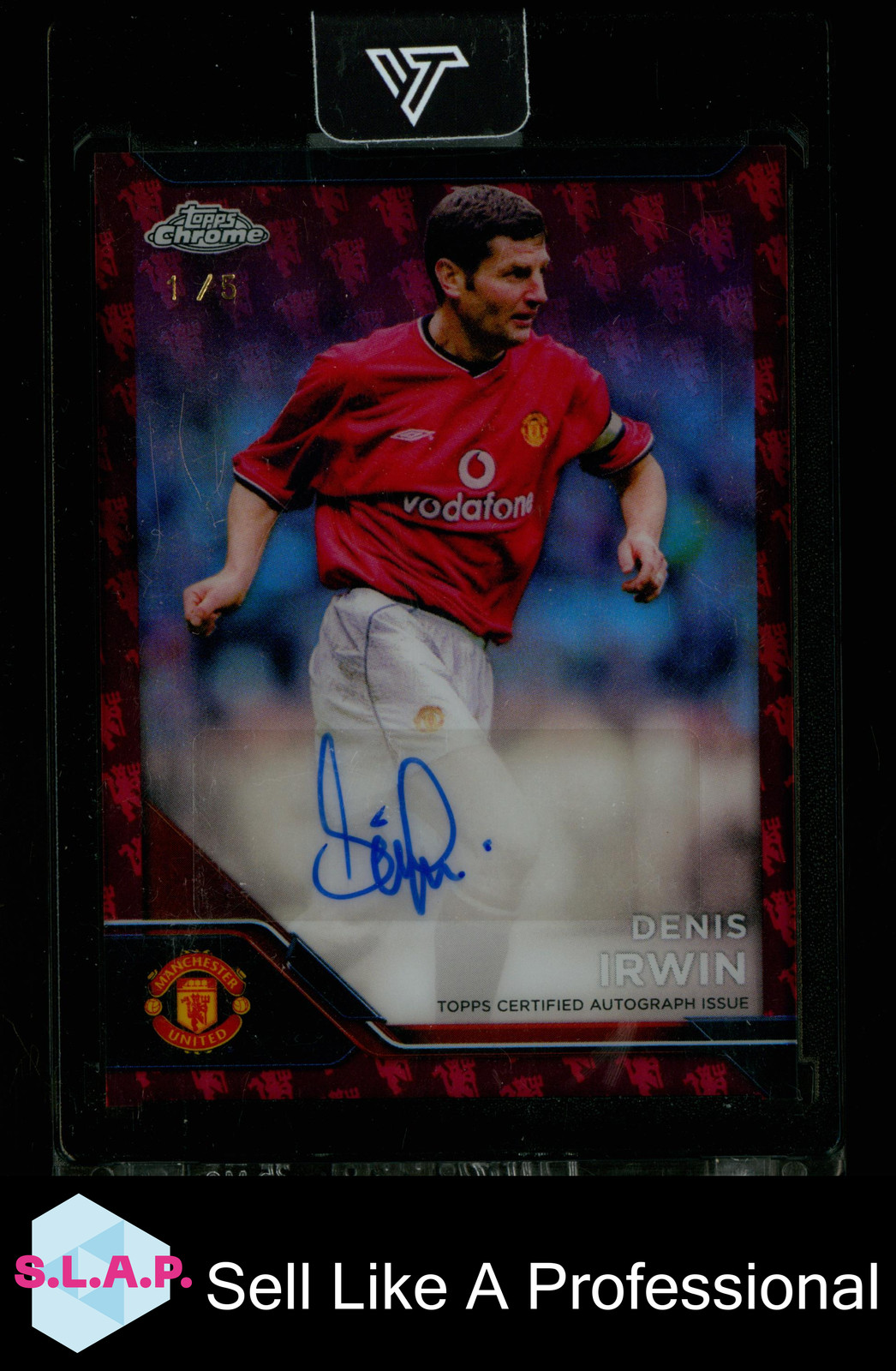 DENIS IRWIN 1/5 AUTO TOPPS CHROME MANCHESTER UNITED 2025 ENGLISH for sale on Ebay