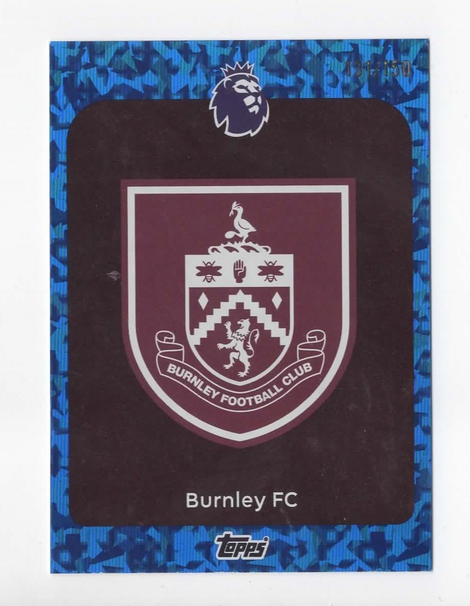 Topps Premier League 25/26 2025/2026 Burnley Blue Parallel Card /150 for sale on Ebay