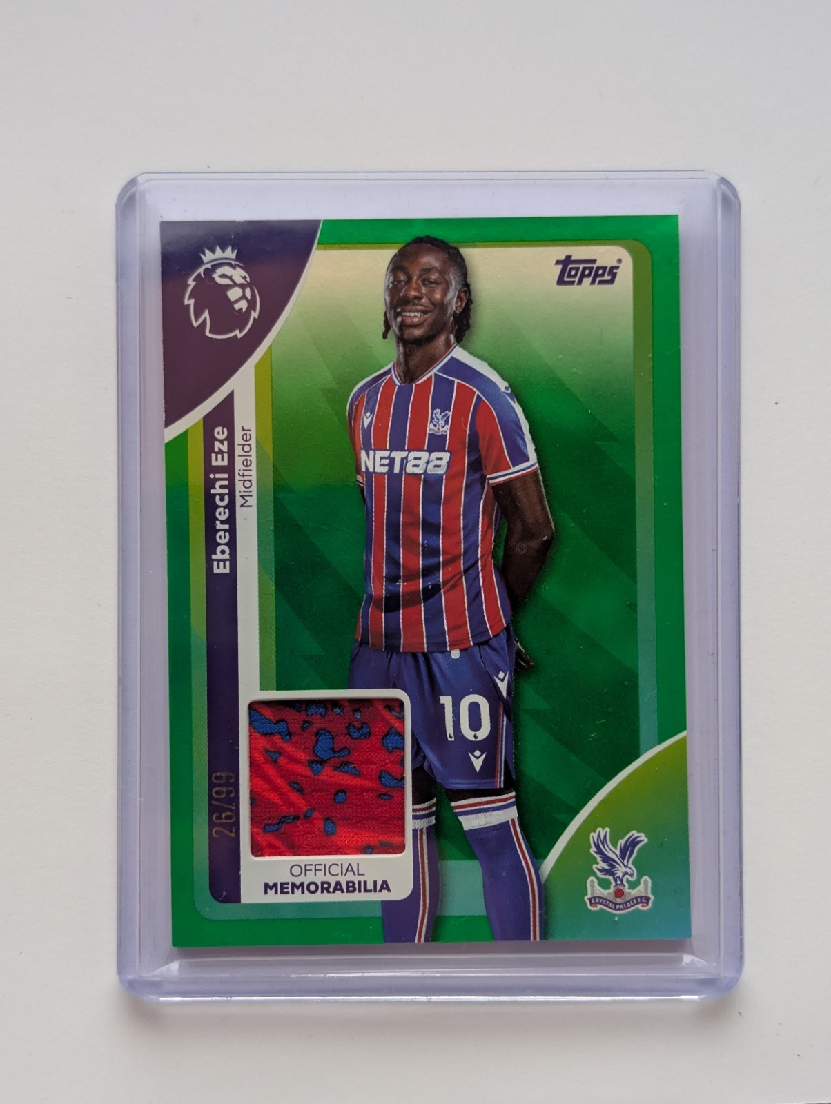 Topps 2025-26 Crystal Palace Eberechi Eze Premier League Card /99 Arsenal for sale on Ebay
