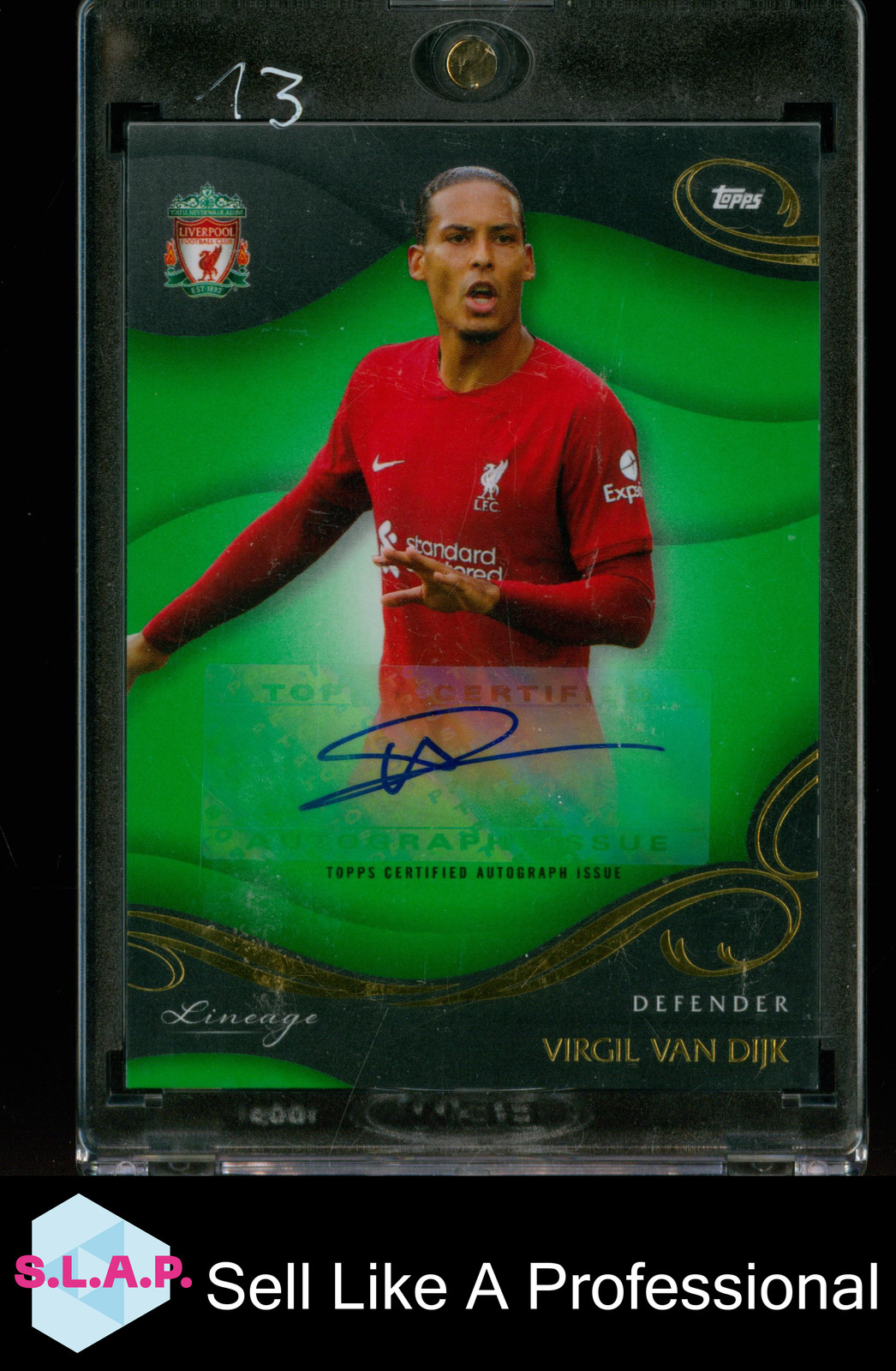 VIRGIL VAN DIJK LIVERPOOL TOPPS 37/50 GREEN AUTO LIVERPOOL LINEAGE AU-VV ENG for sale on Ebay