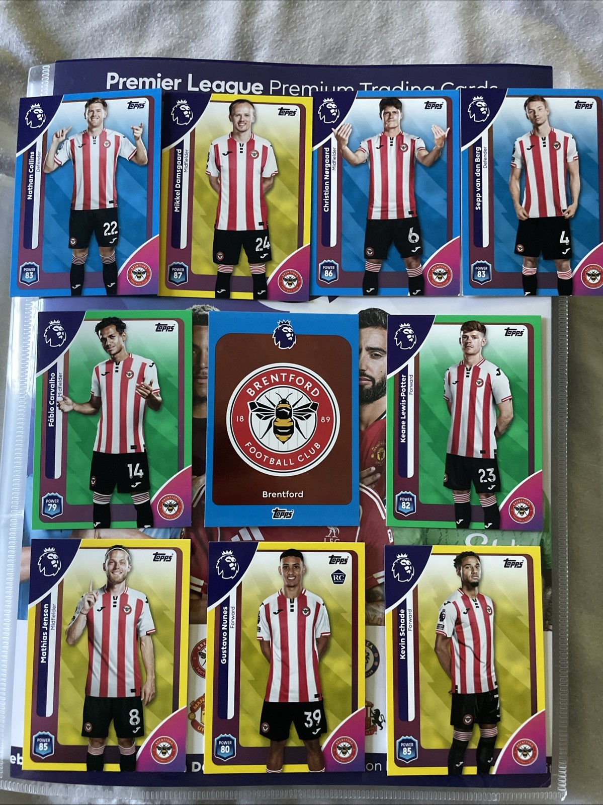 Topps Premier League 2026 Brentford Parallel Bundle X10 No Duplicates for sale on Ebay