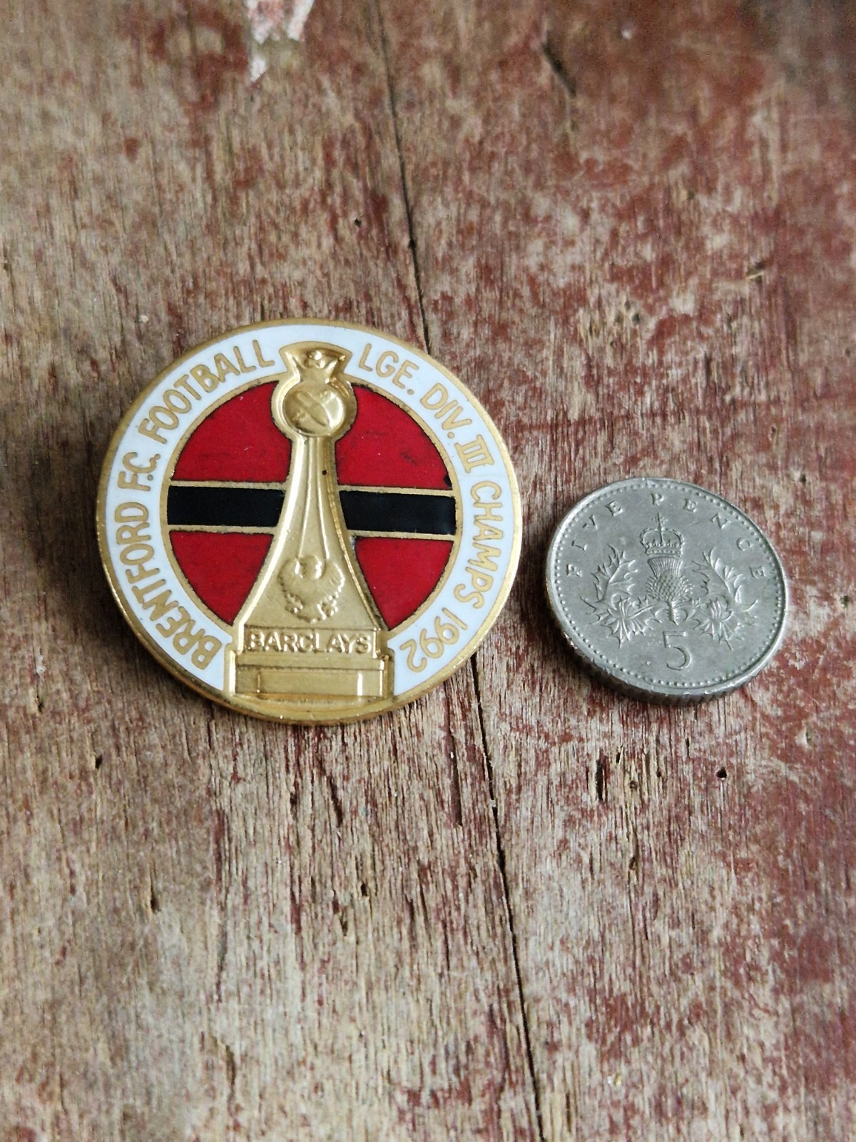 BRENTFORD FC - 1992 CHAMPIONS DIV3  VINTAGE COLLECTABLE FOOTBALL Pin BADGE for sale on Ebay