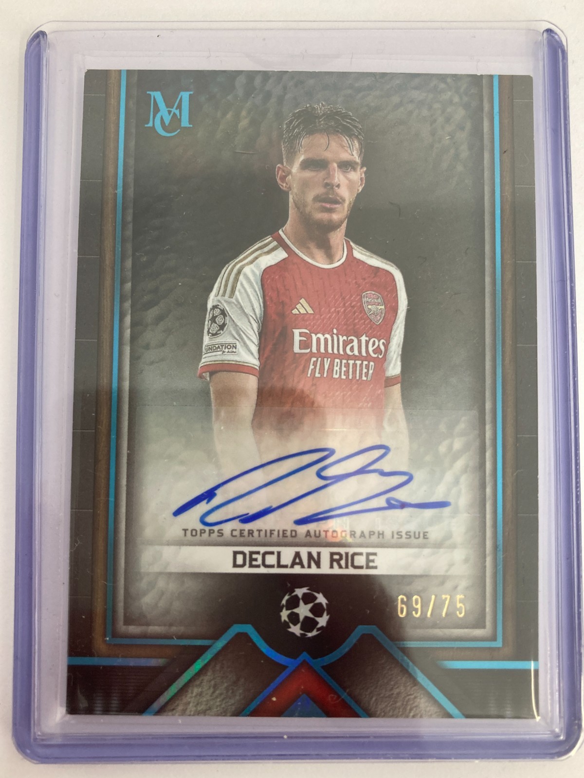 TOPPS MUSEUM UCL 2023-2024 DECLAN RICE ARSENAL AUTOGRAPH 69/75. for sale on Ebay
