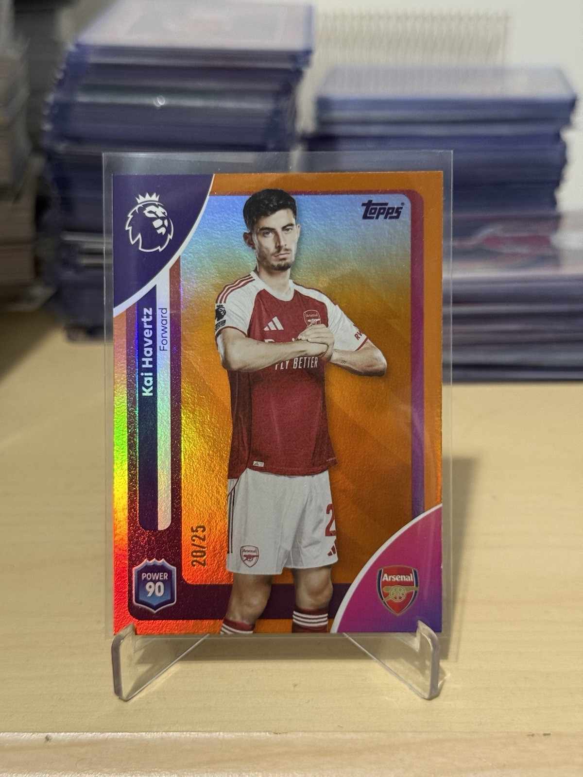 Topps Premier League 2025-26 Kai Havertz /25 Arsenal Numbered for sale on Ebay