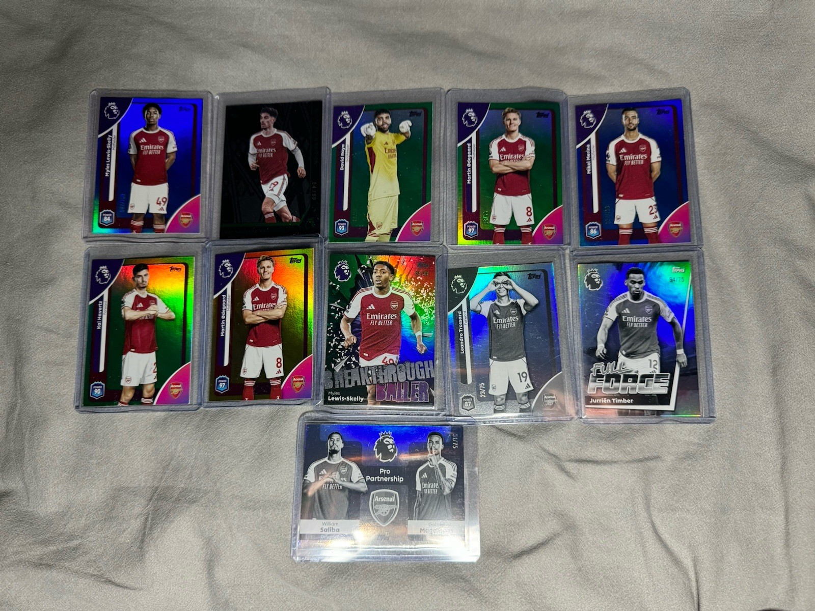 Topps 2026 Arsenal Numbered Player Bundle X 11 for sale on Ebay