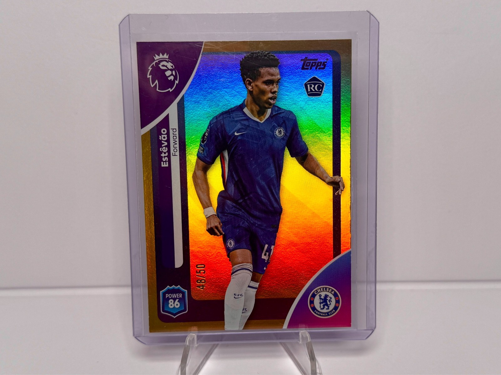 Topps Premier League 2025/26 - ESTEVAO /50 - Chelsea RC for sale on Ebay