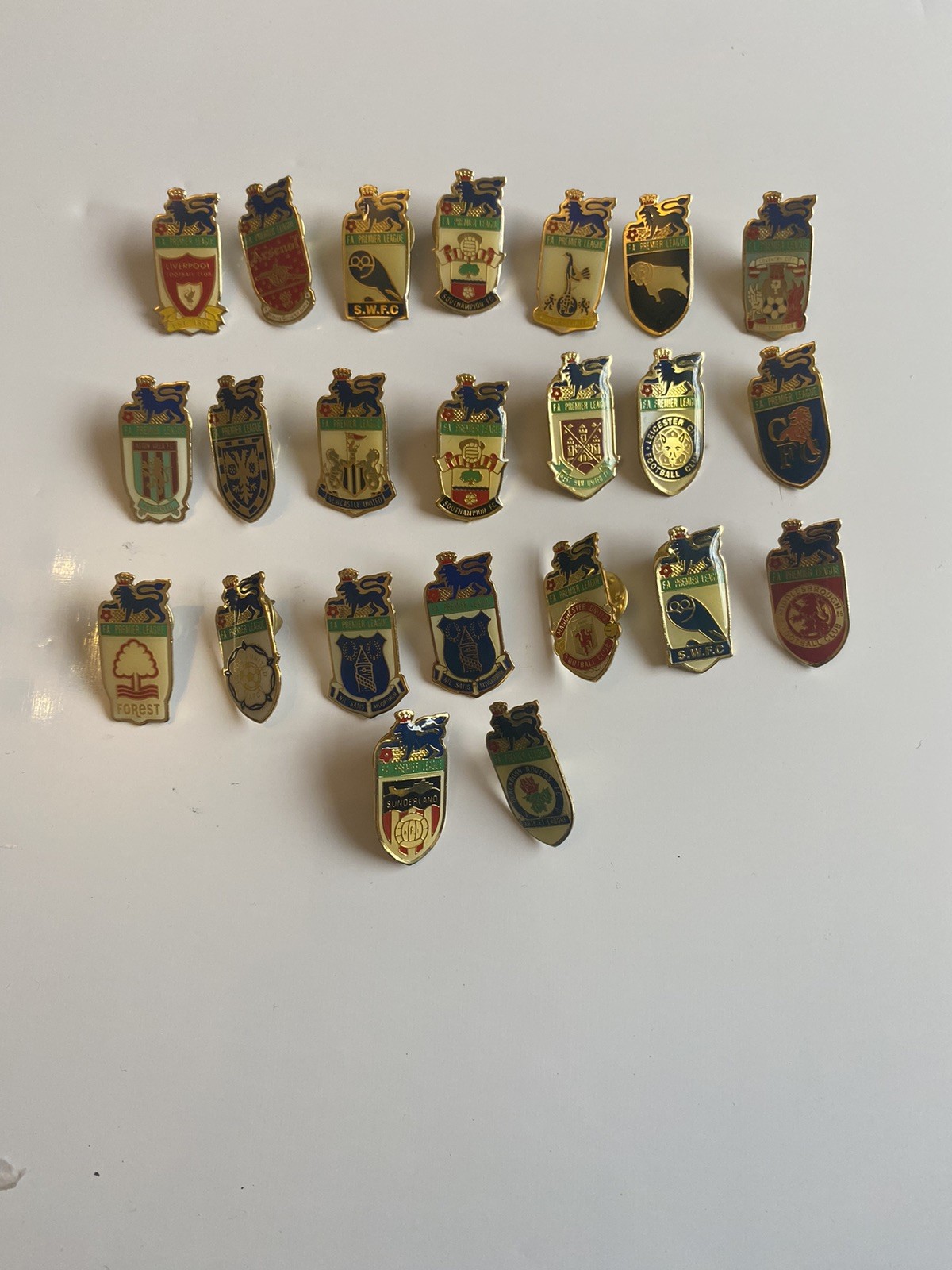 JOB LOT F.A Premier League 96/97 The Official Enamel Badge collection for sale on Ebay