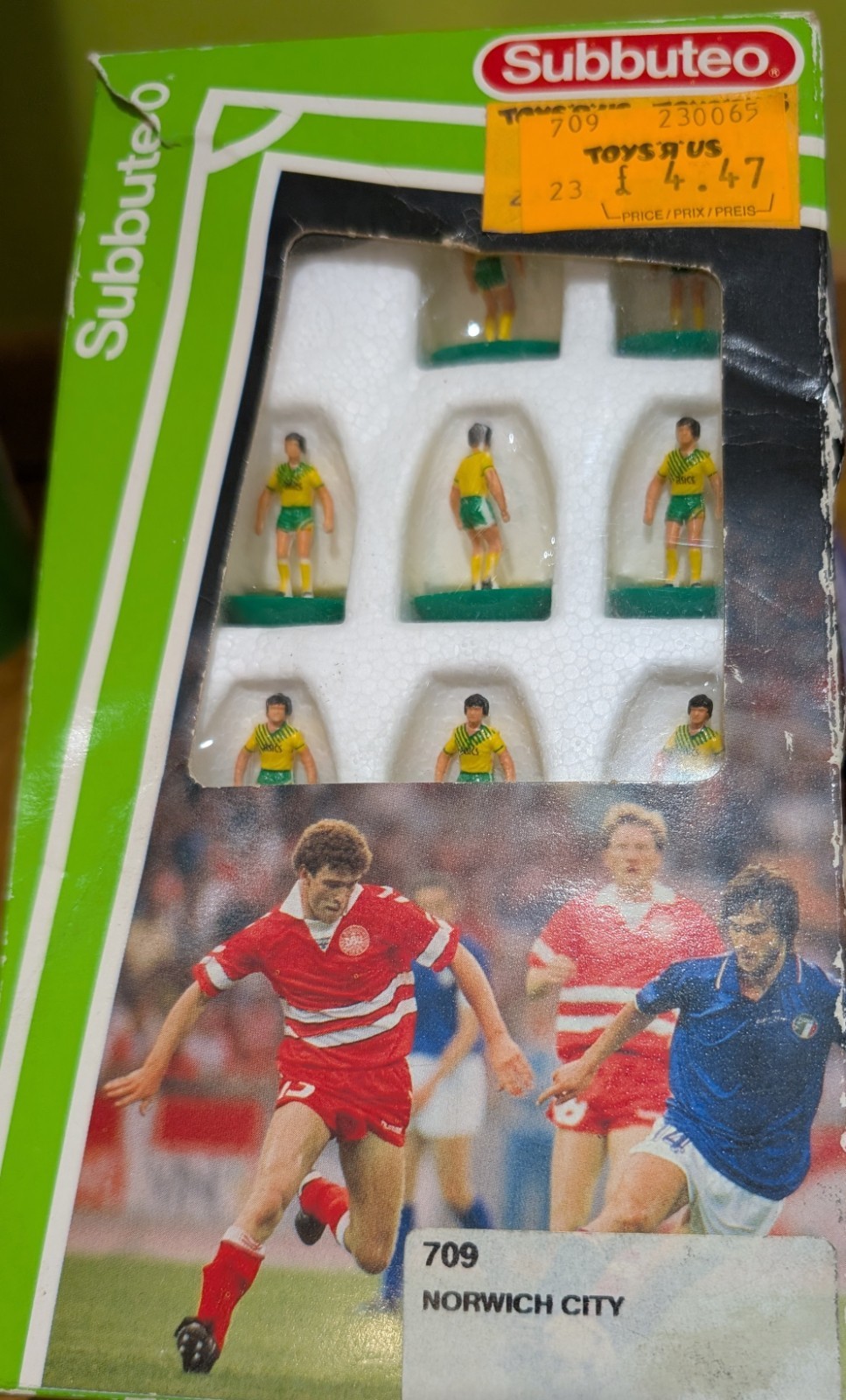 Vintage 1990s Norwich City 1st Asics 709 Subbuteo 63000 Football Team Complete for sale on Ebay