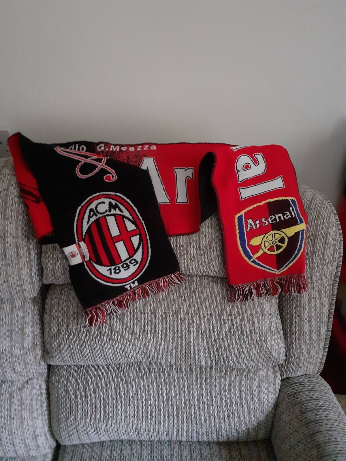 Arsenal scarf AC Milan 04-03-2008 Stadio G.Meazza for sale on Ebay