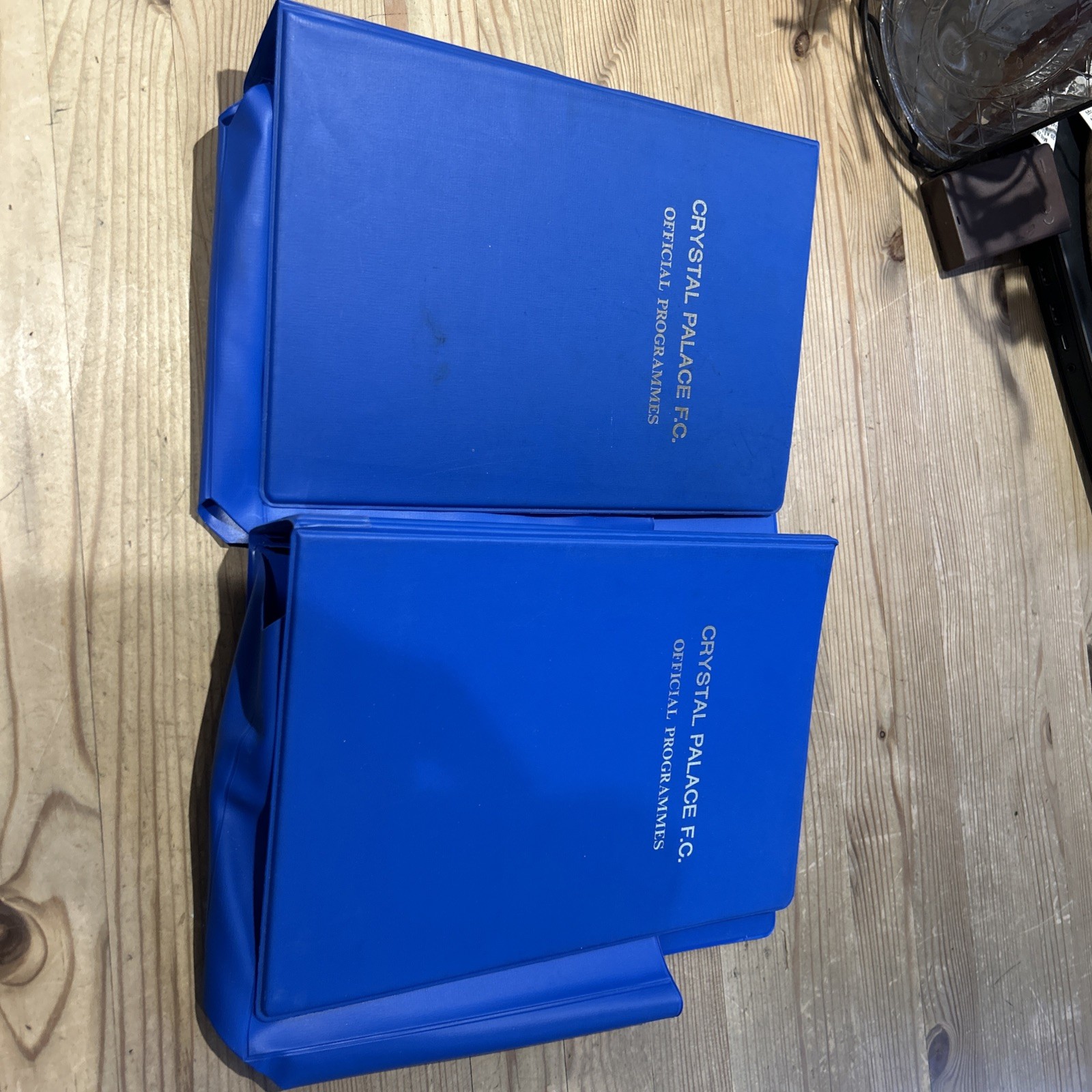 2x Rare Official Crystal Palace Football Programme Binders 1984/85 Season! VGC for sale on Ebay