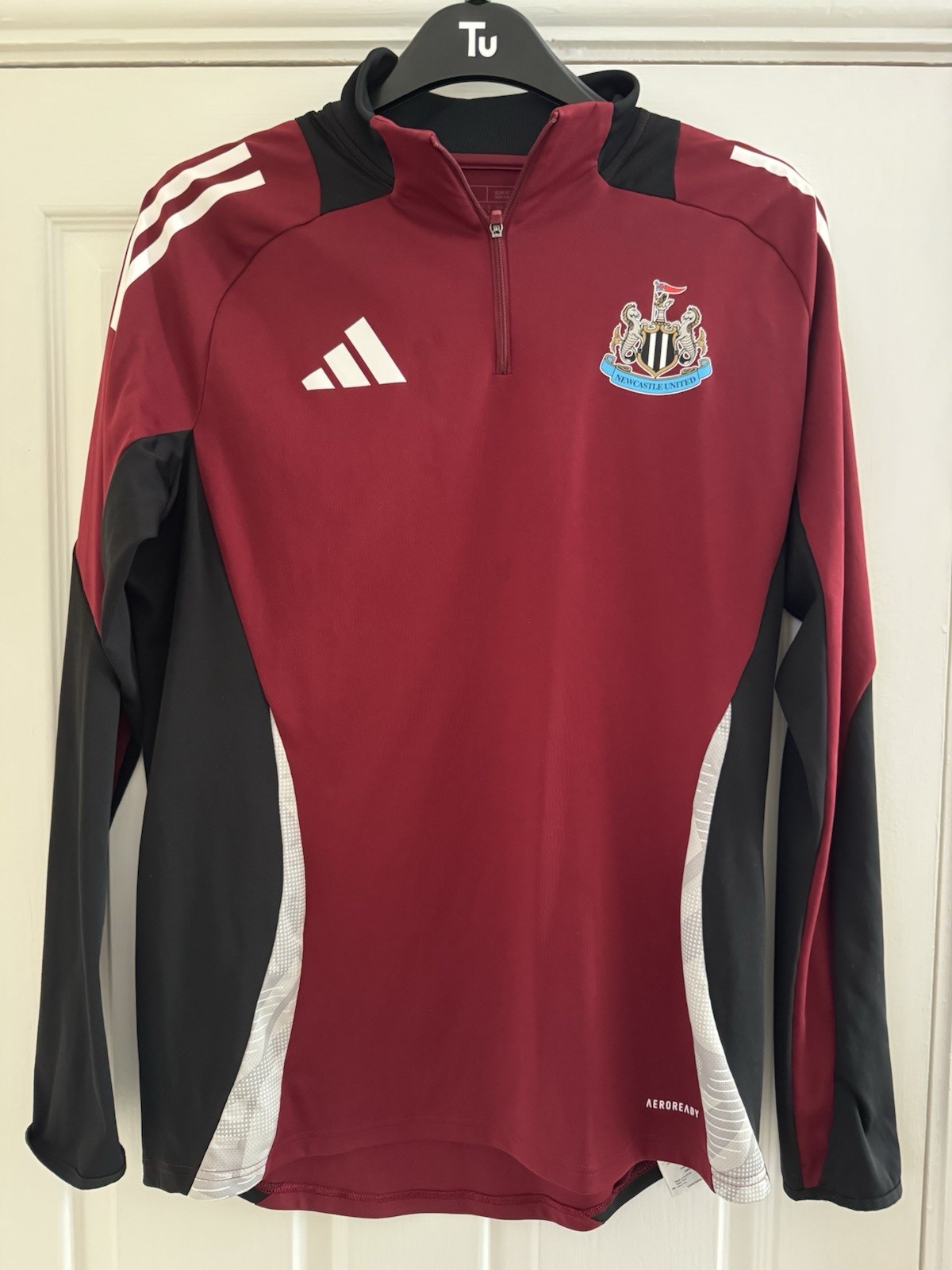 Adidas Newcastle United FC Training Top Red • Size L • AEROREADY • Long Sleeve for sale on Ebay