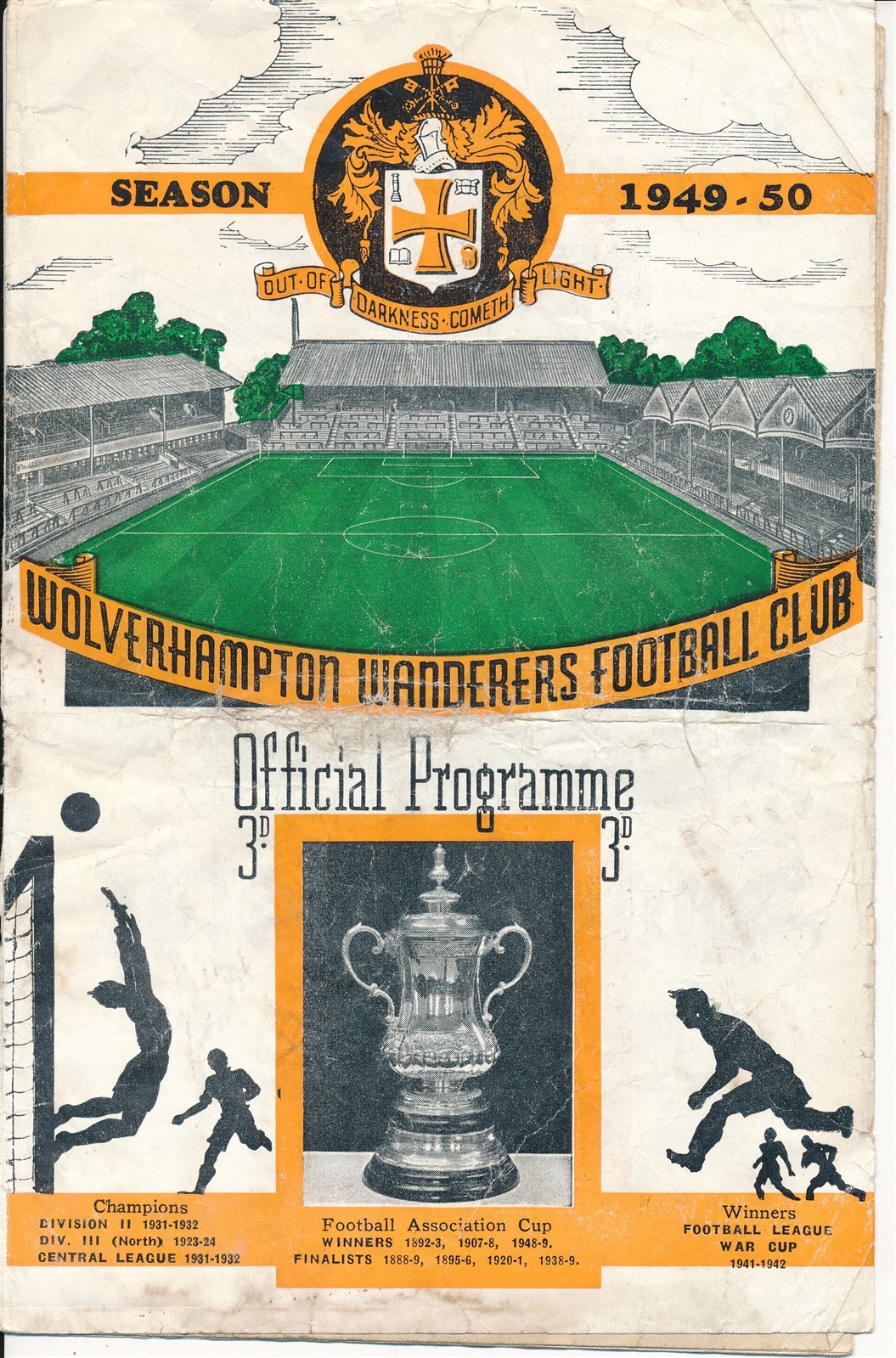 Wolves Reserves v Huddersfield Town (Central League) 1949/1950 for sale on Ebay