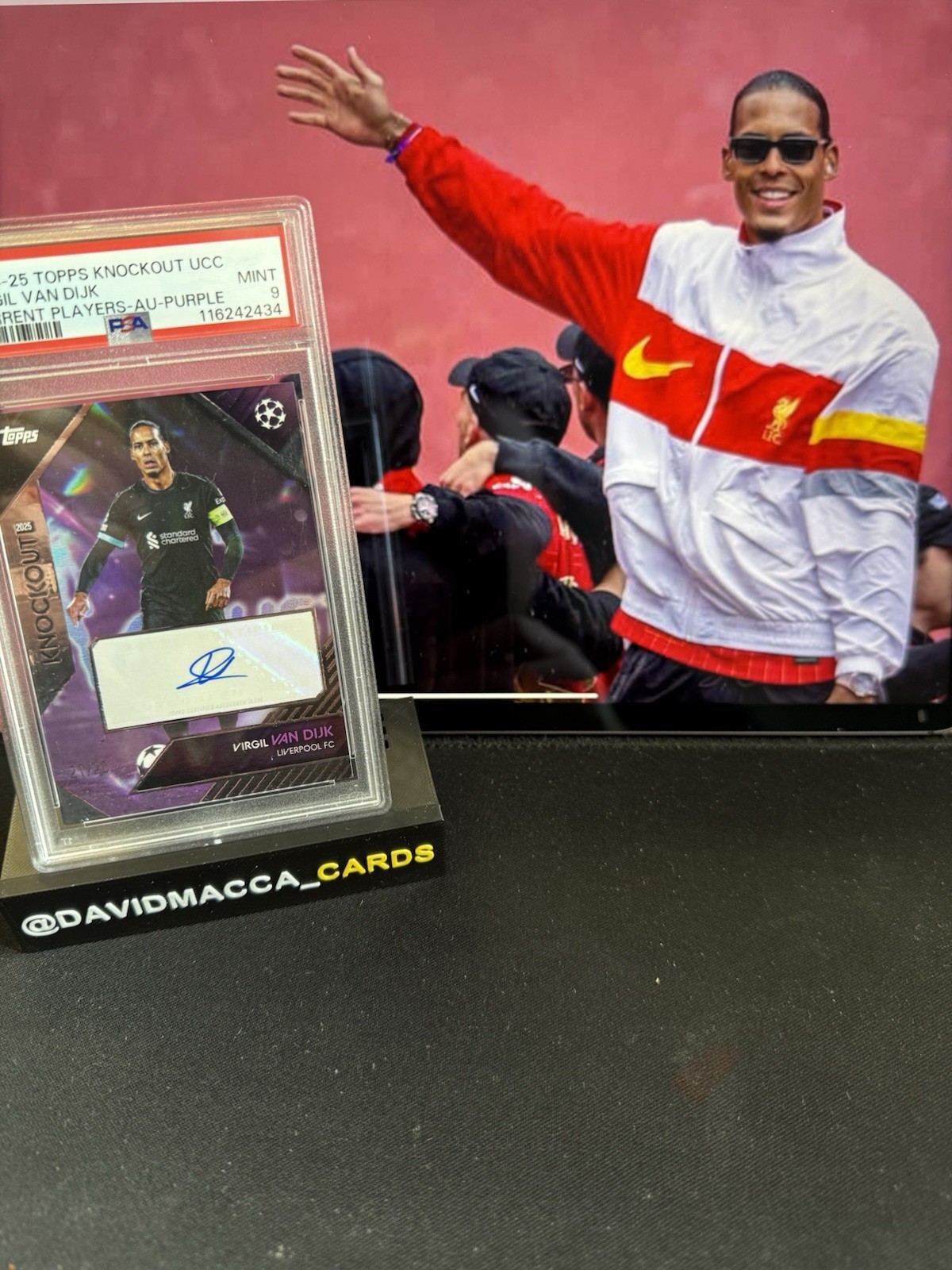 2024/25 Topps UCC Knockout - Virgil van Dijk Liverpool FC Auto Purple /25 for sale on Ebay