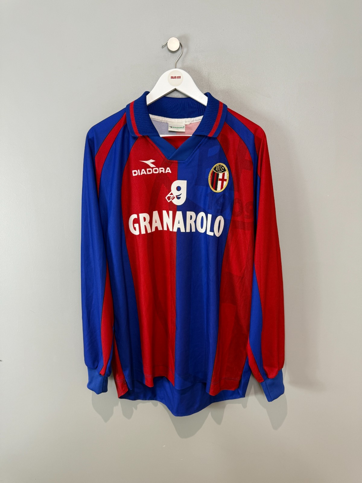 BOLOGNA 1998/00 HOME SHIRT (size XL)  DIADORA ORIGINAL VINTAGE FOOTBALL SHIRT for sale on Ebay