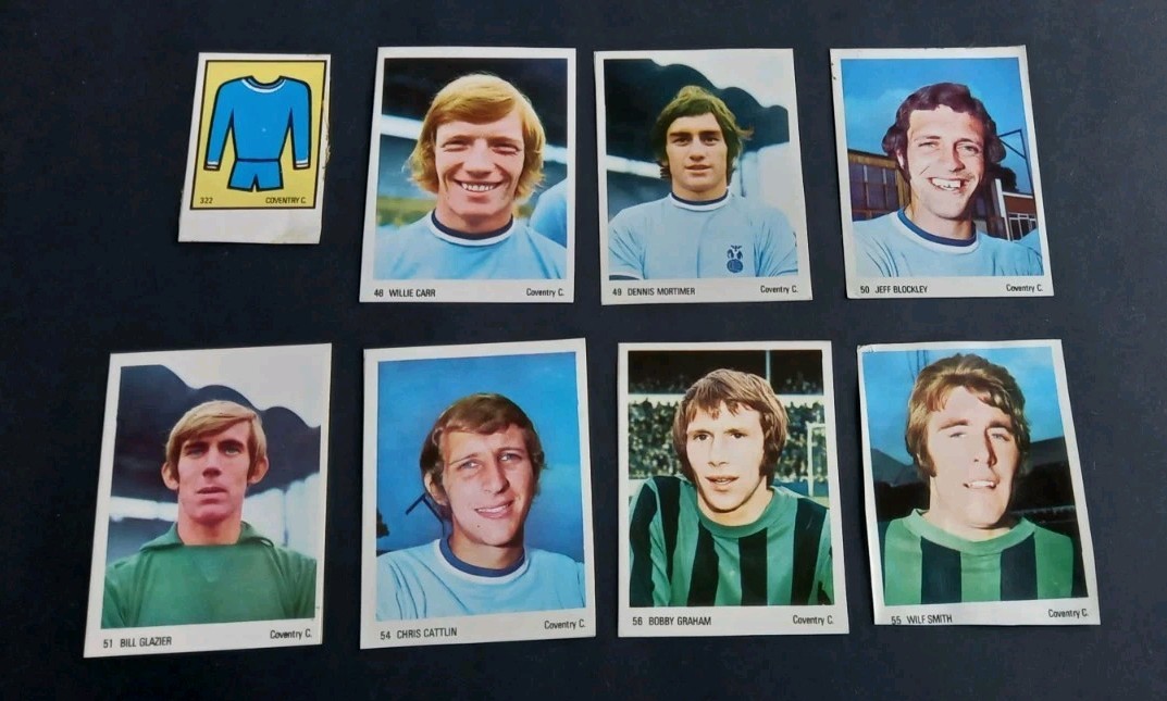 AMERICANA MUNCHEN SOCCER PARADE  - 8 COVENTRY CITY STICKERS  - EX ALBUM for sale on Ebay