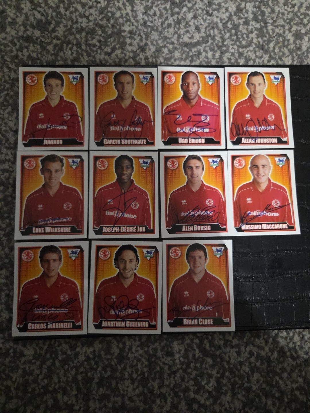 Merlin Stickers Premier League 2003 10th Edition Middlesbrough X11 for sale on Ebay
