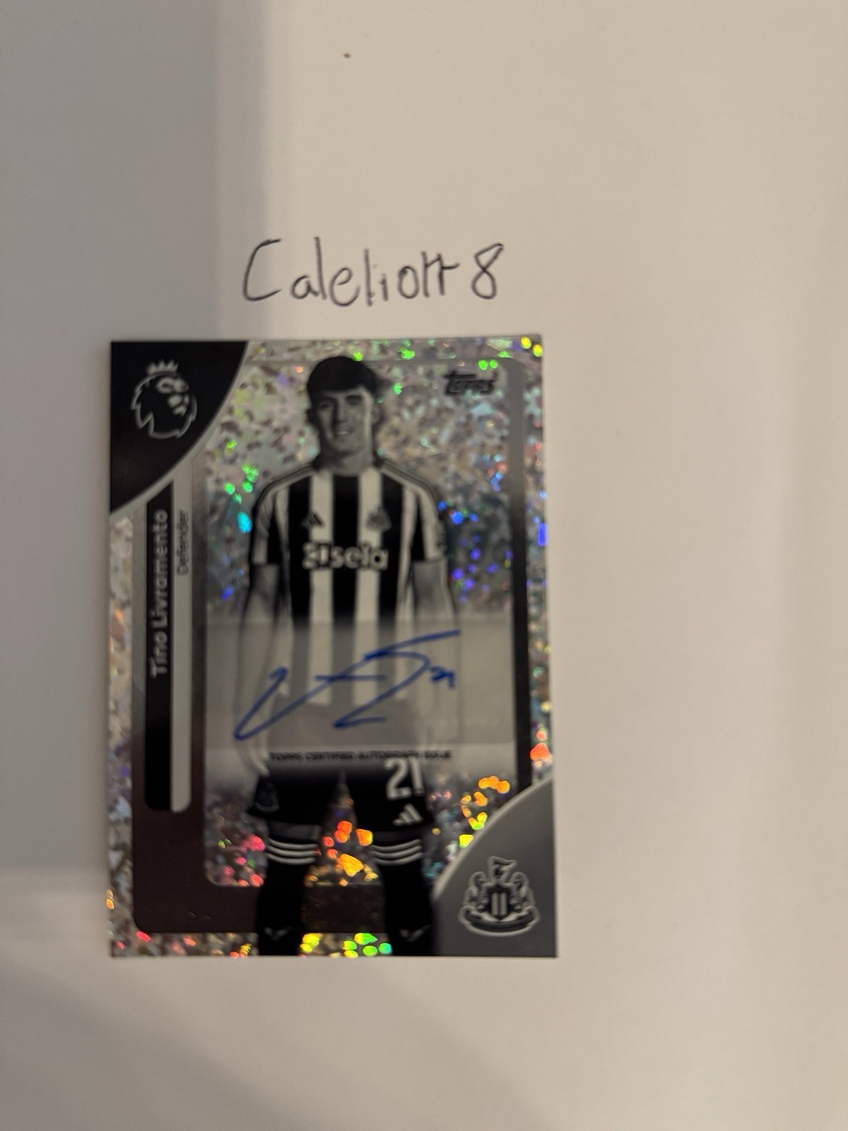 Topps Premier League 2025/2026 Timo Livramento Newcastle United 5/75 Auto for sale on Ebay