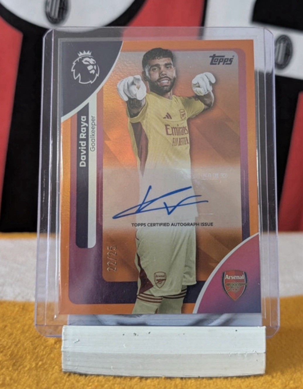Topps Premier League 2025/2026 David Raya 22/25 Auto Arsenal for sale on Ebay