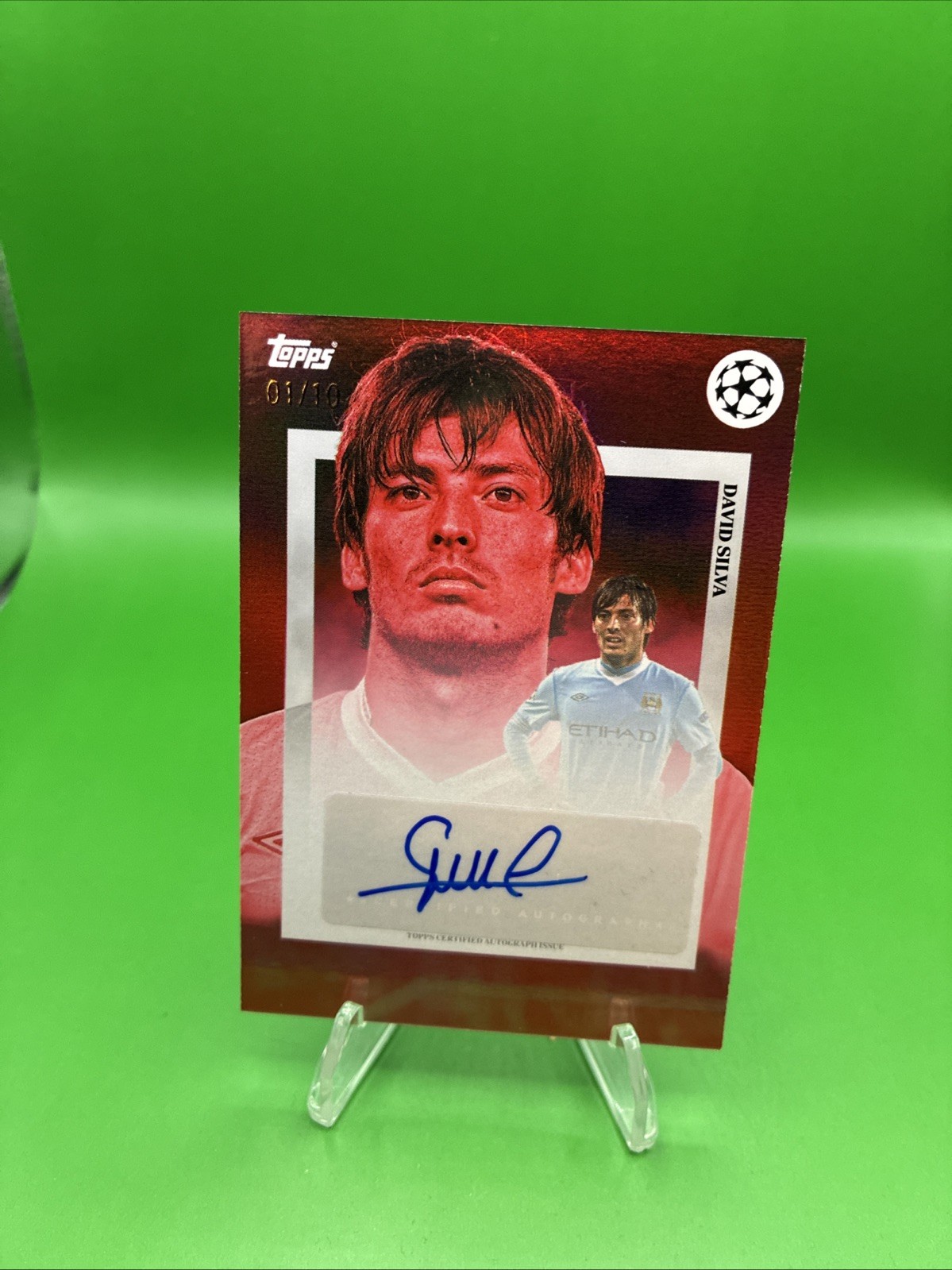 Topps Simplicidad 2024/25 David Silva Auto 01/10 Manchester City Short Print for sale on Ebay