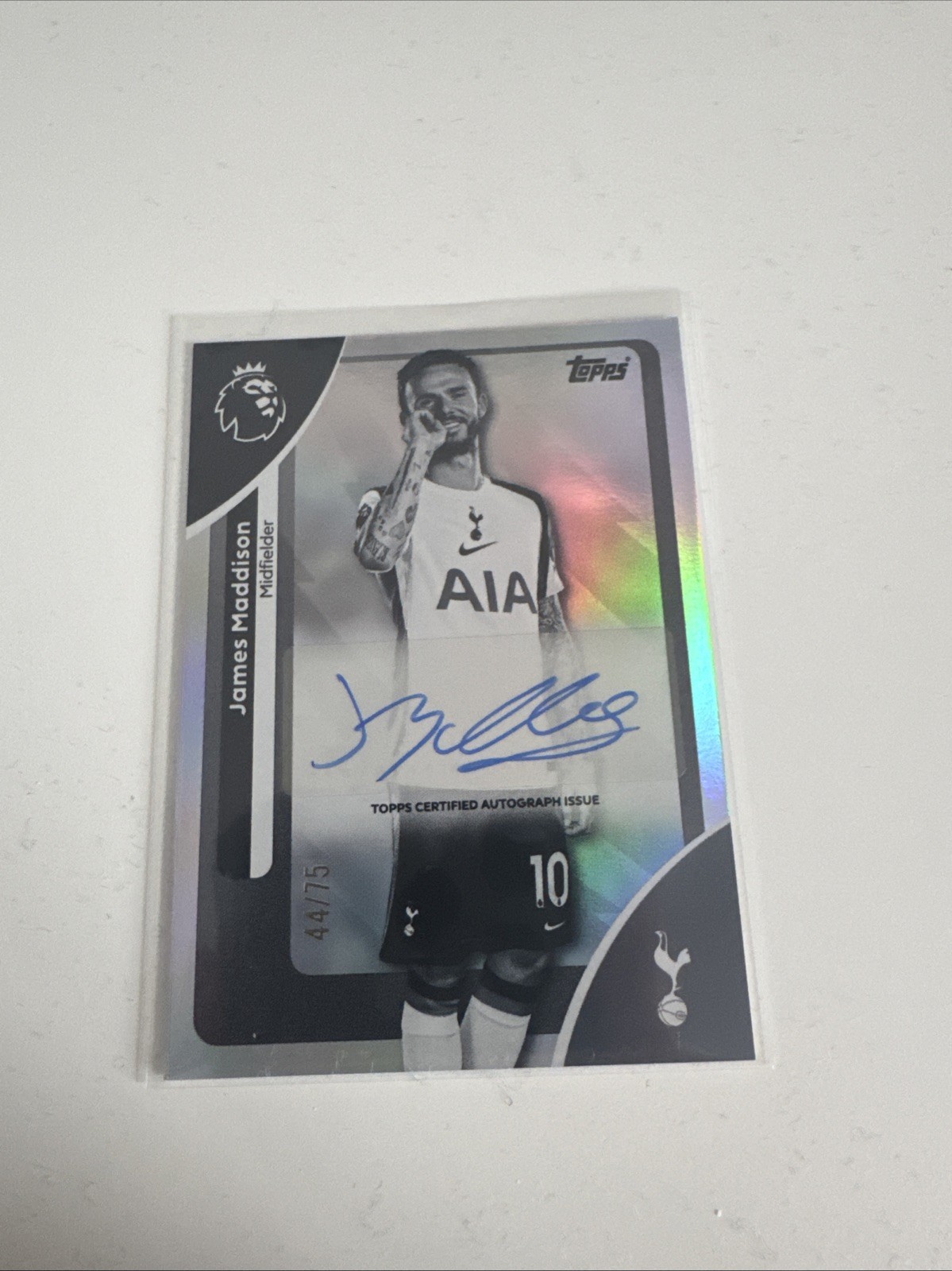 Topps Premier League 2025/2026 James Maddison Auto 44/75 RARE Tottenham Hotspur for sale on Ebay