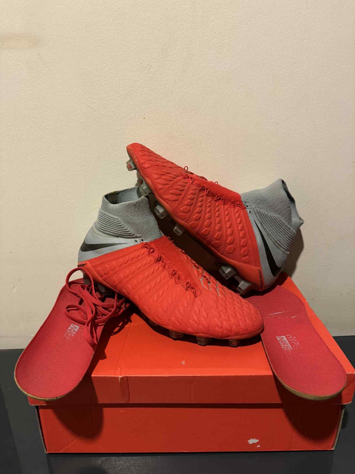 Nike Hypervenom Phantom 3 Elite FG boots 9.5UK player spec made in Italy for sale on Ebay
