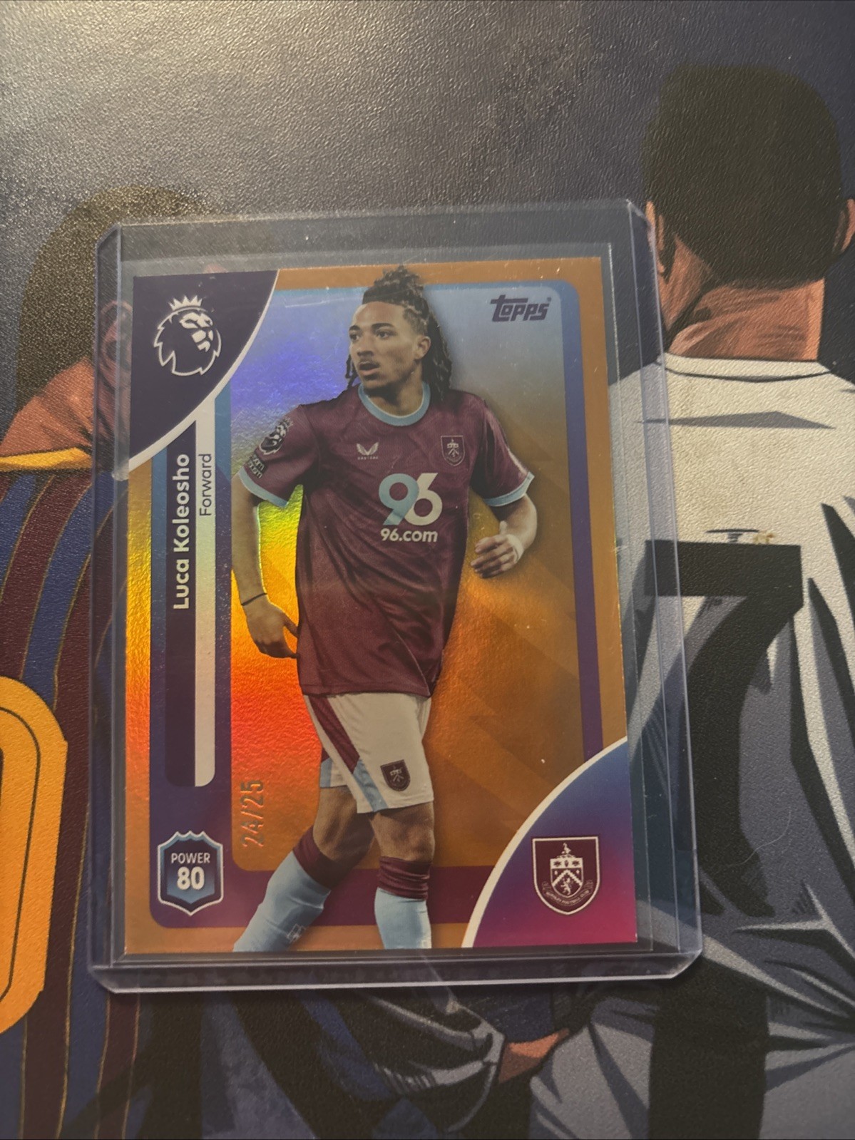 Topps Premier League 2026 Luca Koleosho Burnley Fc Numbered 24/25 Parallel for sale on Ebay