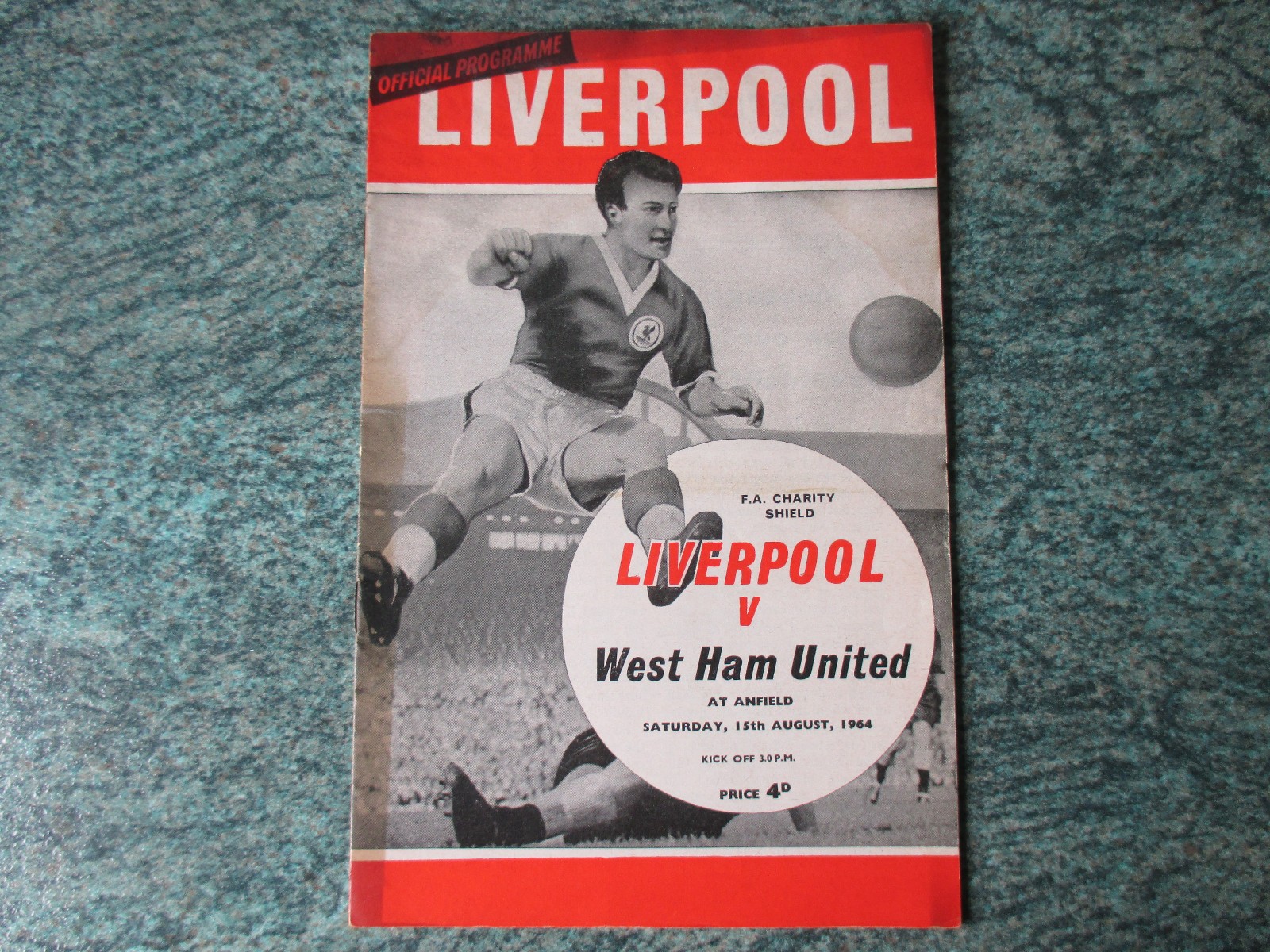 LIVERPOOL V WEST HAM 1964 FA CHARITY SHIELD ORIGINAL PROGRAM RARE NOT WRITTEN ON for sale on Ebay
