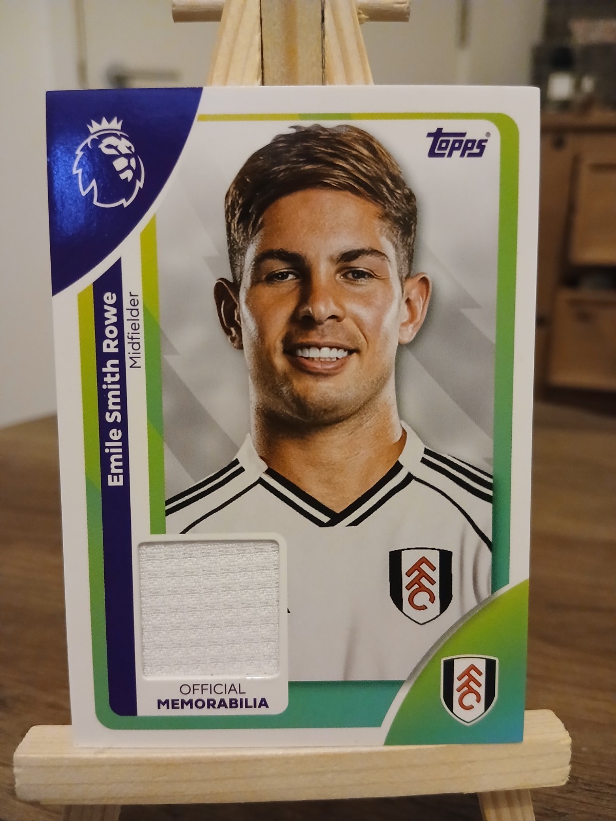 Emile Smith Rowe Fulham Topps 25/26 Base Patch Player Worn Relic for sale on Ebay