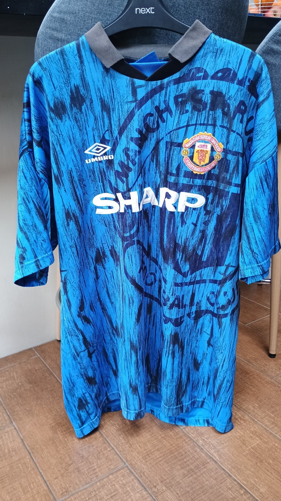 Original Umbro Manchester United Away Shirt 1992-93 Size XL for sale on Ebay