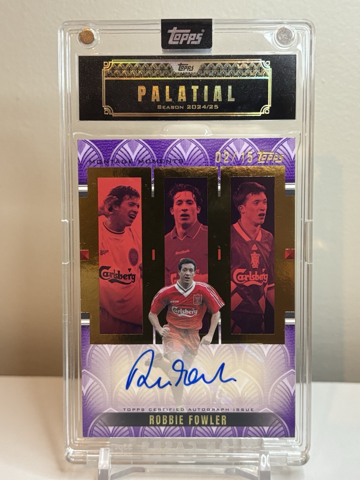 Topps Palatial Liverpool - Robbie Fowler Montage Moments Auto /15 for sale on Ebay