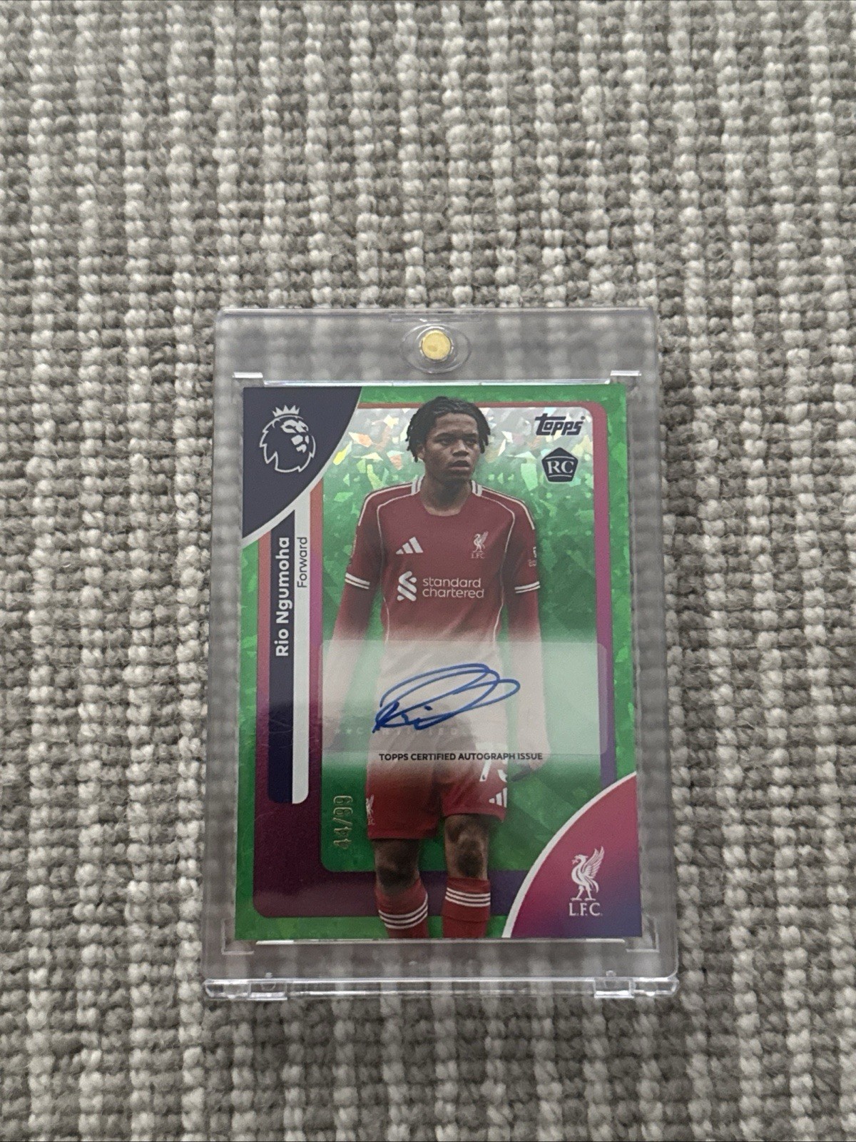 Topps Premier League Rio Ngumoha Rookie Auto /99 Liverpool for sale on Ebay