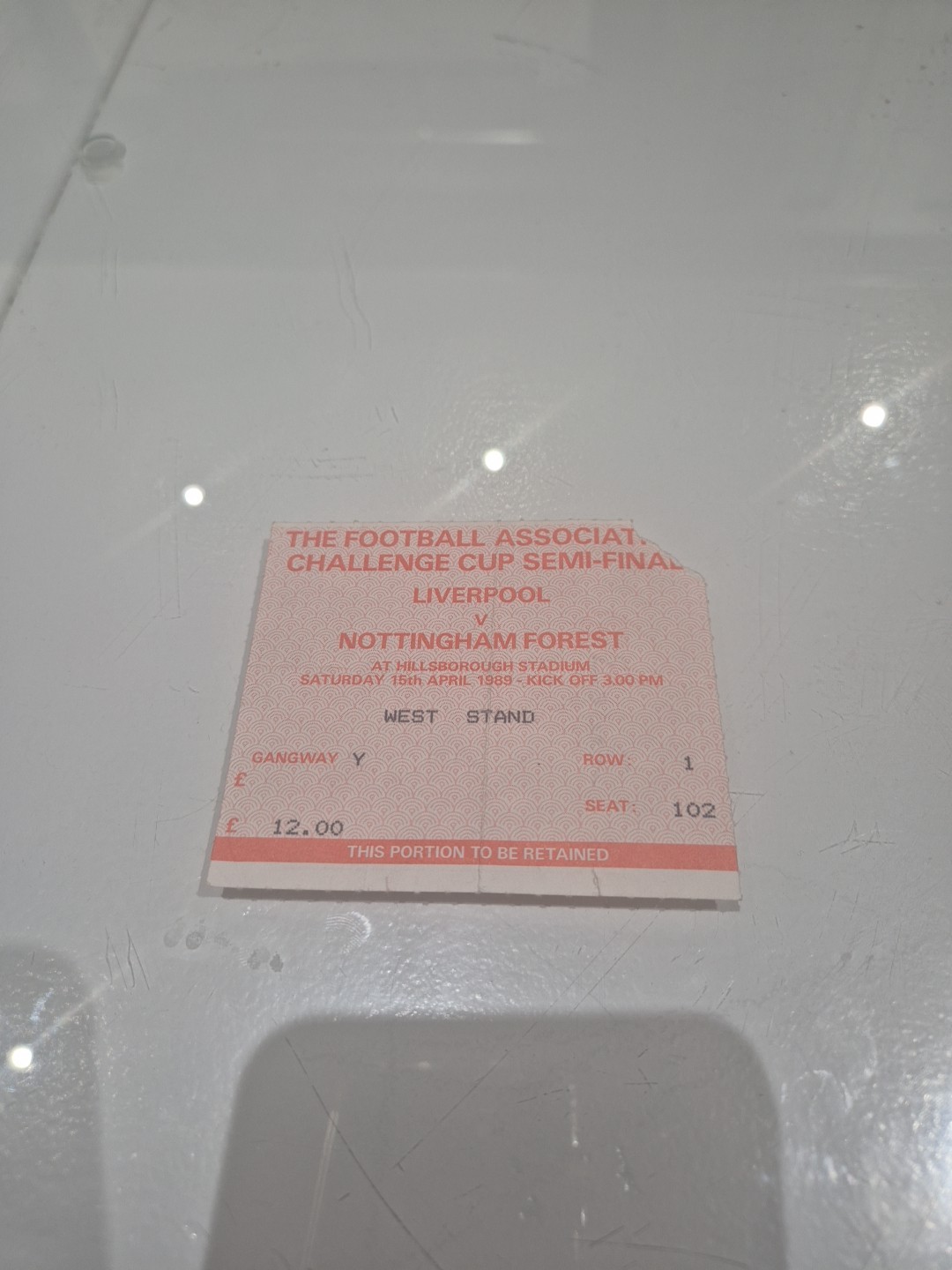 Liverpool Vs Nottingham Forest 1989 Hillsborough Disaster Ticket for sale on Ebay