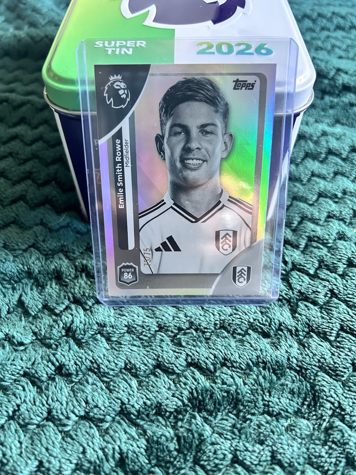 2026 Topps Premier League - Emile Smith Rowe Fulham - Numbered 75/75 - Bookend for sale on Ebay