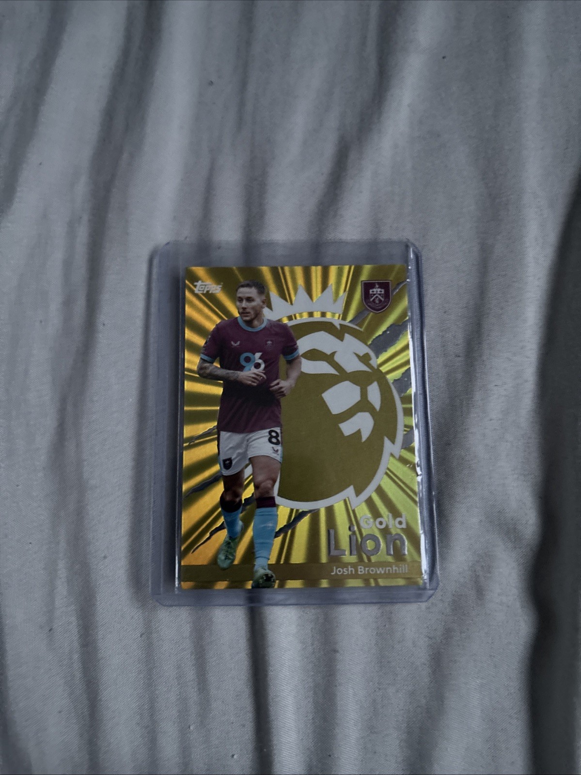 Topps 2026 Premier League Gold Lion Josh Brownhill Burnley for sale on Ebay