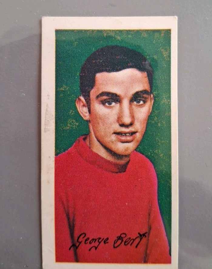 George Best Rookie Manchester United/Northern Ireland Barratt Football Card 1964 for sale on Ebay