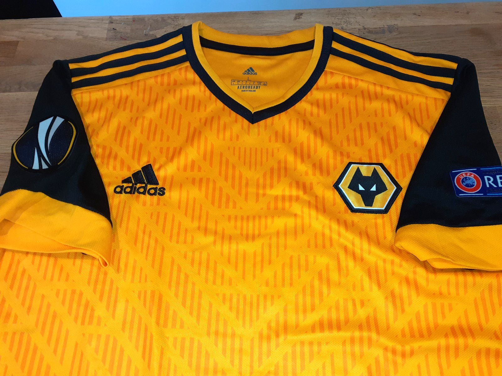 Wolves EUFA Cup Football Shirt (L) for sale on Ebay