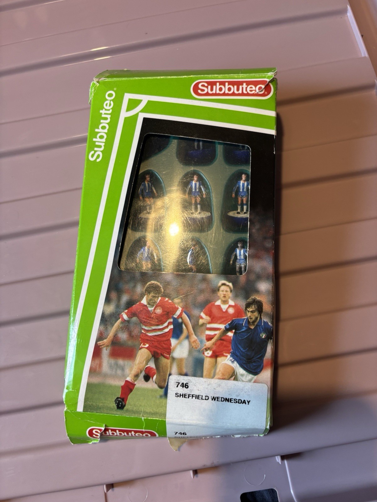Retro Subbuteo Sheffield Wednesday Home Kit 746 1980s Complete Original Box VGC for sale on Ebay