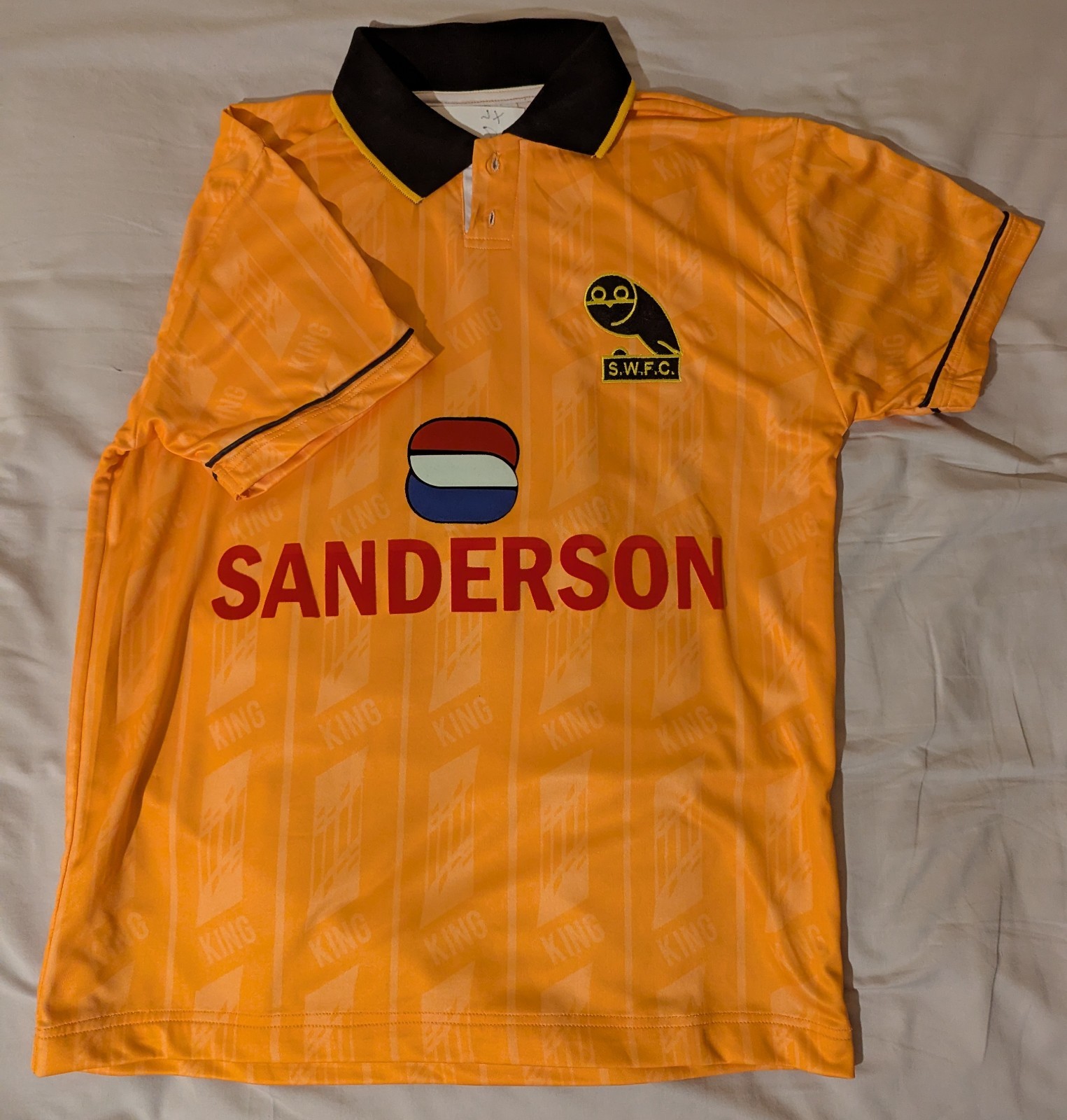 Sheffield Wednesday 3rd shirt 93/94 Size large. Remake. for sale on Ebay