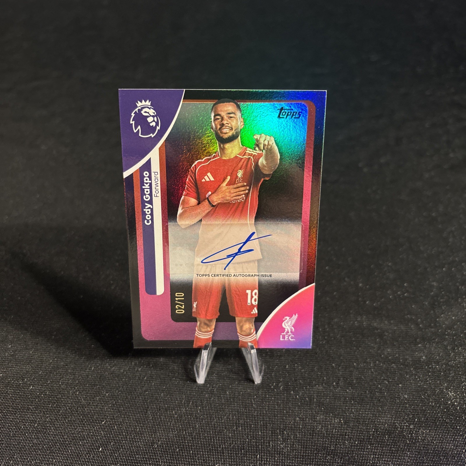 Cody Gakpo Black /10 Auto Hobby Card Topps Premier League 2026 Liverpool for sale on Ebay