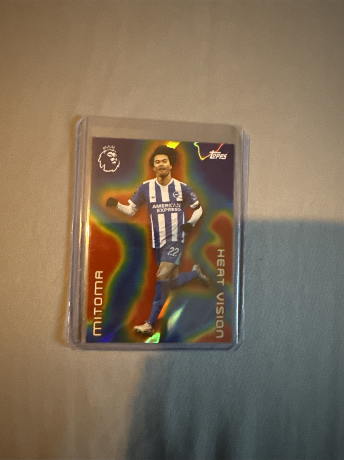 Topps Premier League Mitoma Heat Vision Case Hit Brighton for sale on Ebay