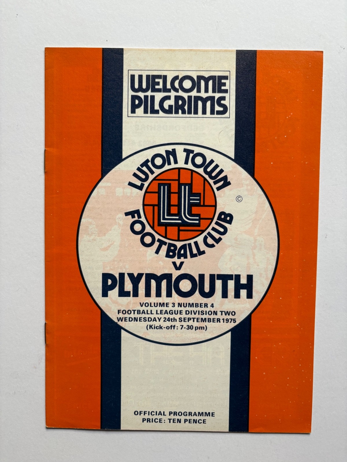 LUTON TOWN v PLYMOUTH ARGYLE...1975/76 DIV 2 for sale on Ebay