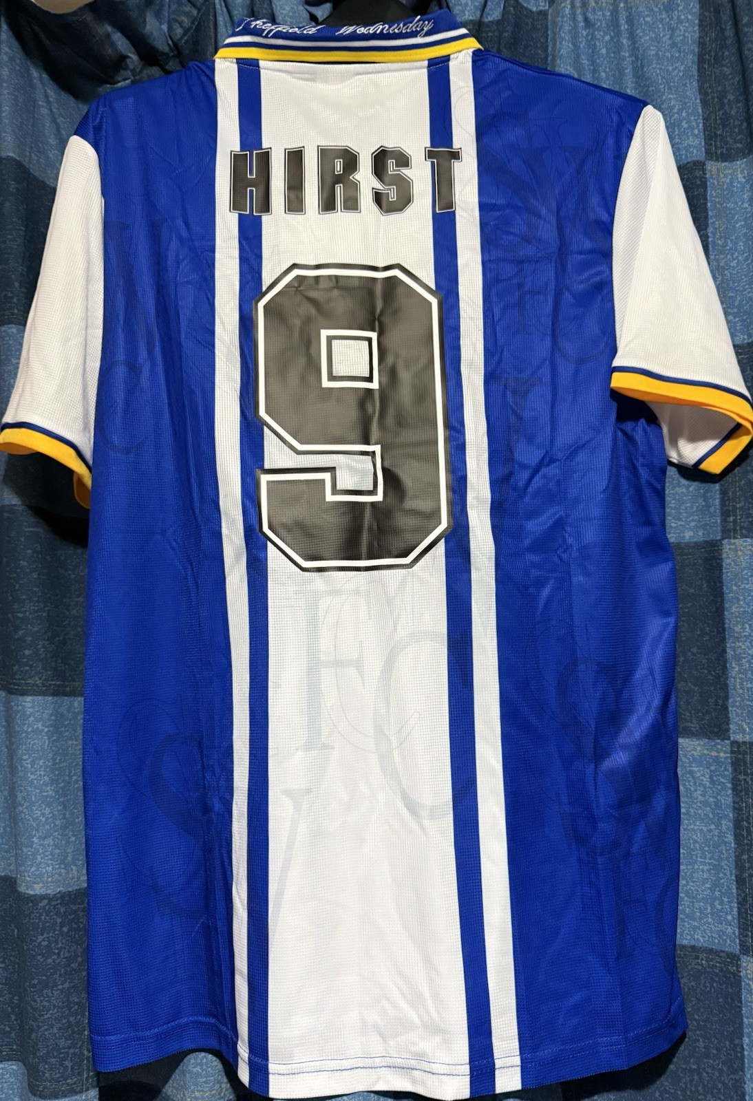 Sheffield Wednesday 1995/97 Retro Remake XL #9 Hirst for sale on Ebay